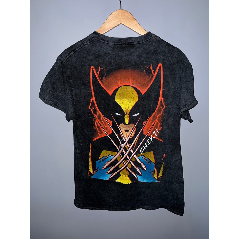 Marvel Studios X-Men 97 Wolverine Mineral Wash Graphic T-Shirt Mens Medium Black